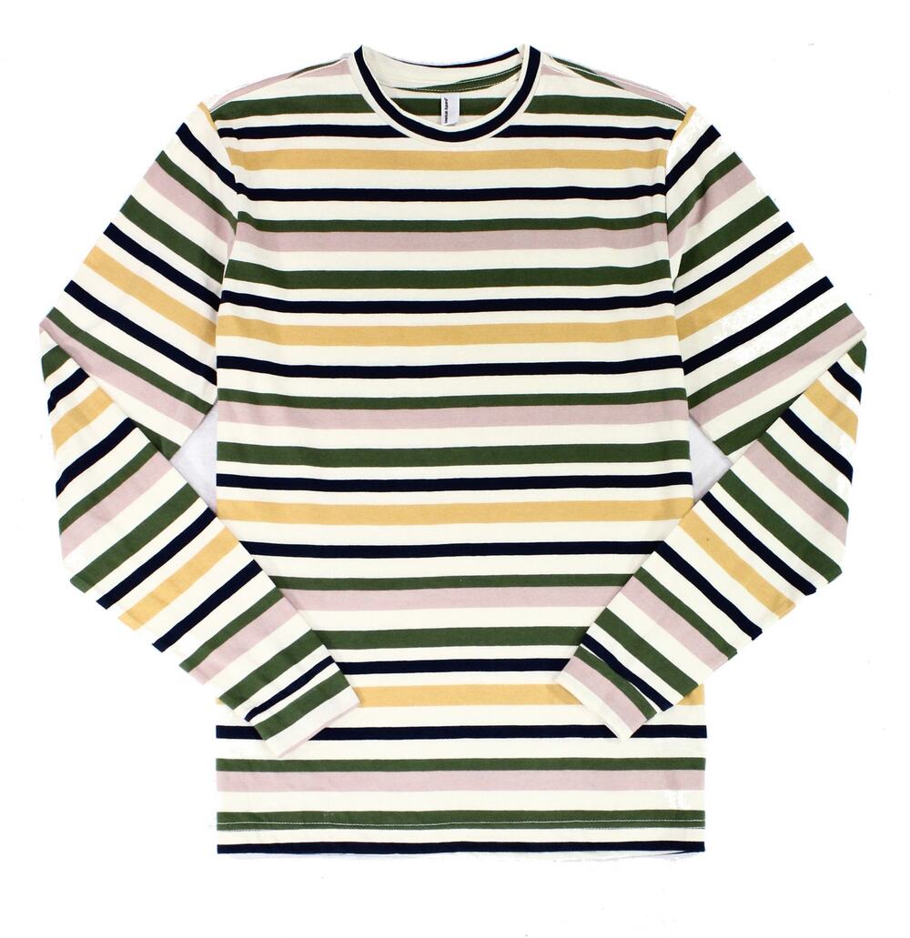 American Apparel Retro Striped Long Sleeve Tee - S